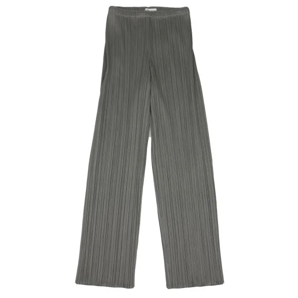 PLEATS PLEASE Pleated Straight Pants Grey 1 K-155116_001