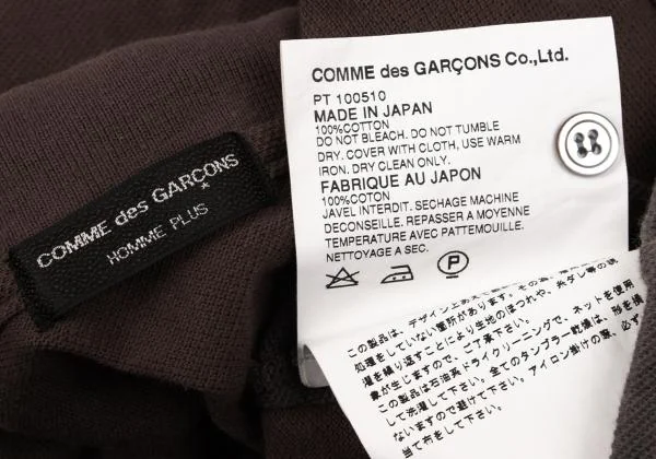 COMME des GARCONS HOMME PLUS Bicolor Switching  Polo Shirt K-155138_013