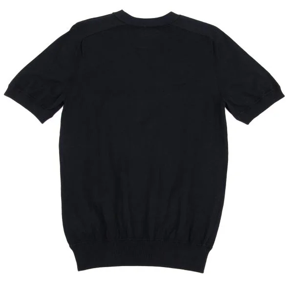 sacai Cashmere Blend Cotton Short Sleeve Knit Top K-155160_009