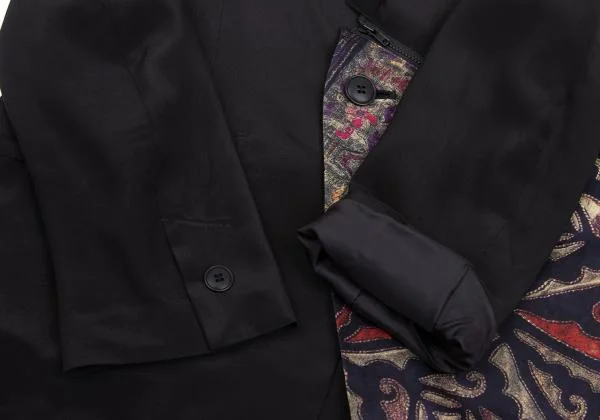 Yohji Yamamoto FEMME Native Pattern Zipper Switching Jacket K-155162_007