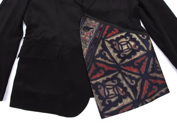 Yohji Yamamoto FEMME Native Pattern Zipper Switching Jacket K-155162_008