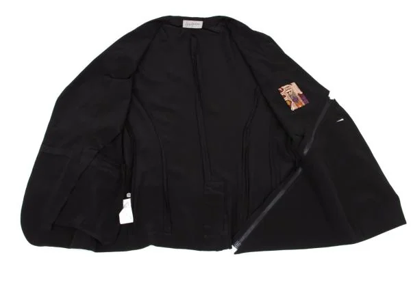 Yohji Yamamoto FEMME Native Pattern Zipper Switching Jacket K-155162_013