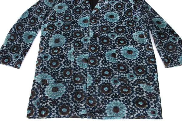 Y's Geometric Floral Velours Long Jacket K-155167_008