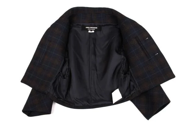 JUNYA WATANABE COMME des GARCONS Wool Check Bonding Jacket K-155219_010