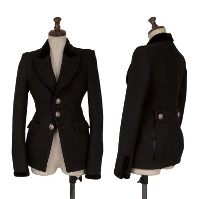 BALENCIAGA Emblem Printed Lining Piping Jacket
