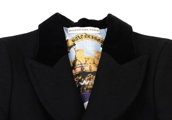 BALENCIAGA Emblem Printed Lining Piping Jacket K-155220_004
