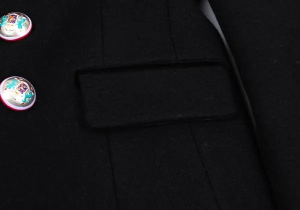 BALENCIAGA Emblem Printed Lining Piping Jacket K-155220_008