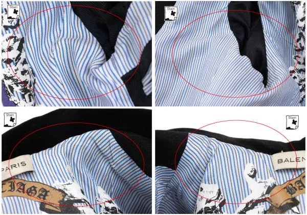 BALENCIAGA Emblem Printed Lining Piping Jacket K-155220_011