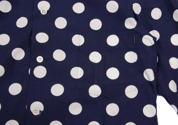 COMME des GARCONS Cotton Dot Round Collar Shirt K-155229_007