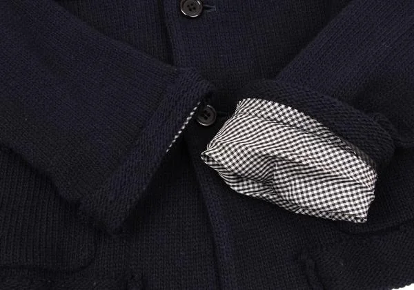 robe de chambre COMME des GARCONS Round Collar Knit Jacket K-155238_008