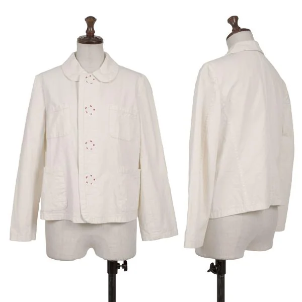 robe de chambre COMME des GARCONS Colour Stitched Button Jacket Cream M K-155239_001
