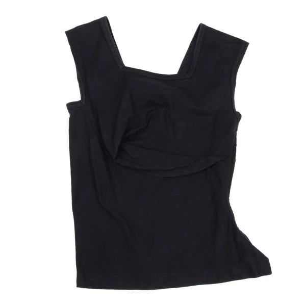 COMME des GARCONS Square-neck Draped Sleeveless Top K-155278_002