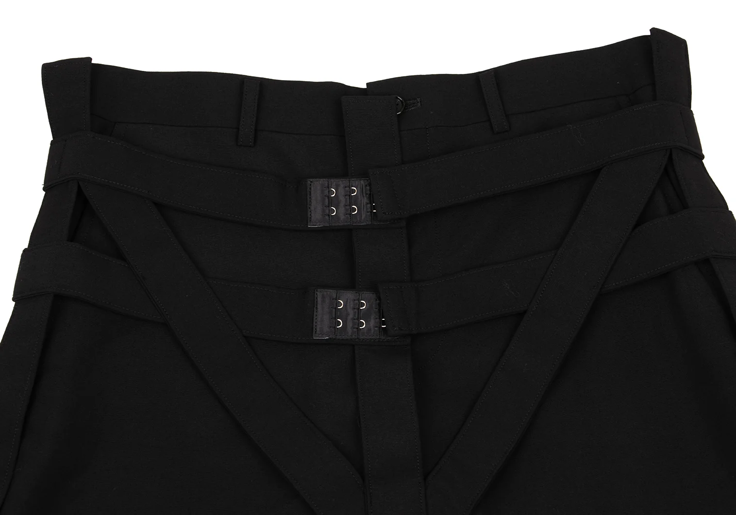 コムデギャルソンCOMME des GARCONS ウールギャバツータック裾