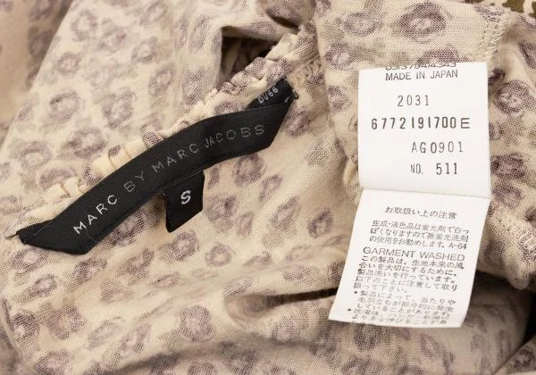 マークバイマークジェイコブスMARC by MARC JACOBS 裁ち切りフローラルプリントヘンリーネックカットソー ベージュ茶他S K-155302_014