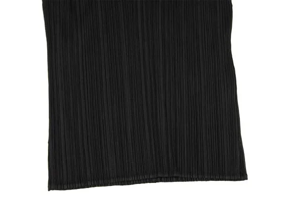 プリーツプリーズPLEATS PLEASE プリーツ襟着脱半袖ポロシャツ