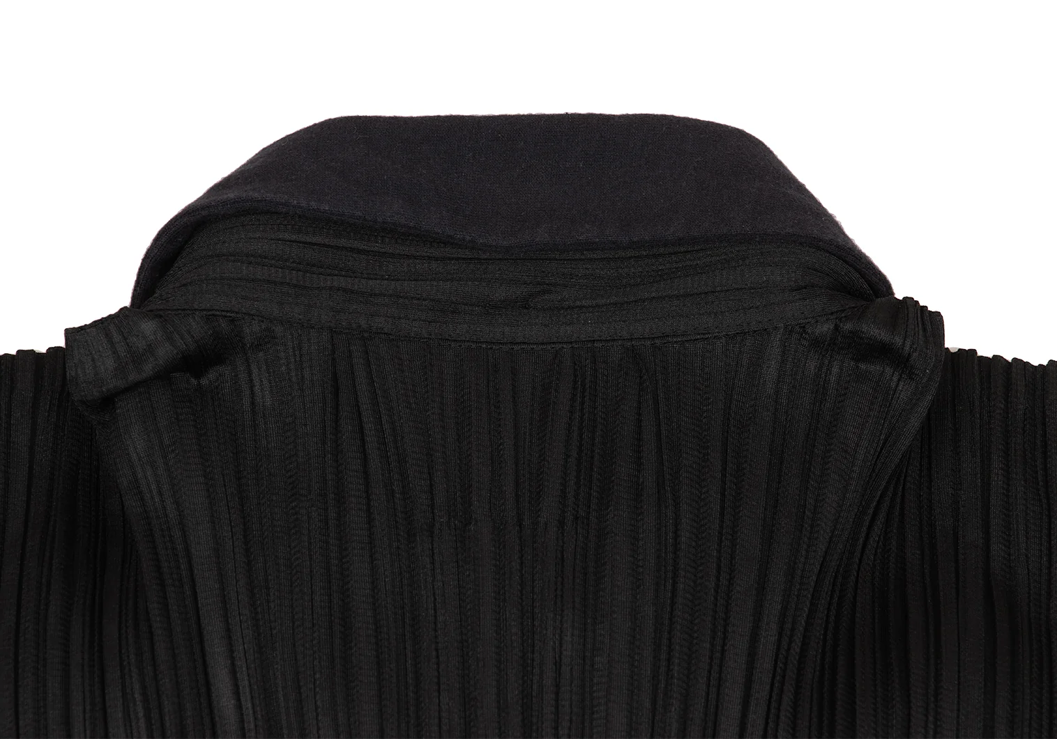 プリーツプリーズPLEATS PLEASE プリーツ襟着脱半袖ポロシャツ