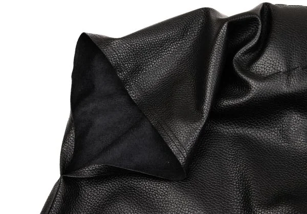 新品!ジュンヤワタナベ コムデギャルソンJUNYA WATANABE COMME des GARCONS フェイクレザータックスクエアシルエットトップス 黒S K-155458_006