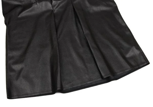 新品!ジュンヤワタナベ コムデギャルソンJUNYA WATANABE COMME des GARCONS フェイクレザータックスクエアシルエットトップス 黒S K-155458_007