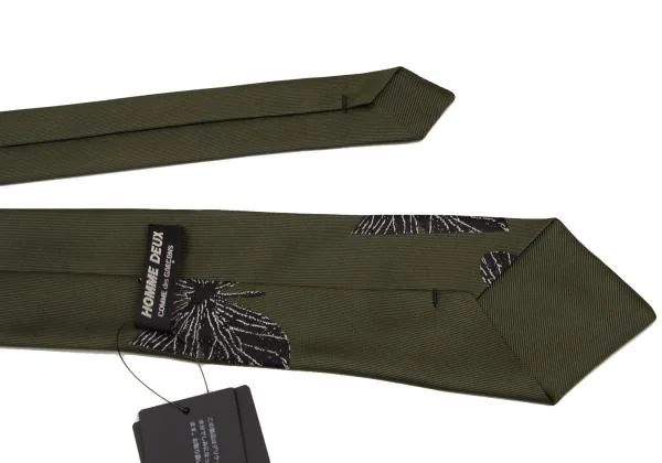 新品!コムデギャルソン オムドゥCOMME des GARCONS HOMME DEUX バタフライジャガードネクタイ カーキ他 K-155468_006