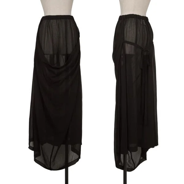 robe de chambre COMME des GARCONS Half Wrap See-through Skirt Black S-M K-155475_001