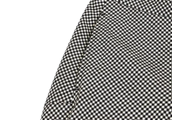ISSEY MIYAKE Wool Half Wrap Switching Stretch Check Pants K-155509_006
