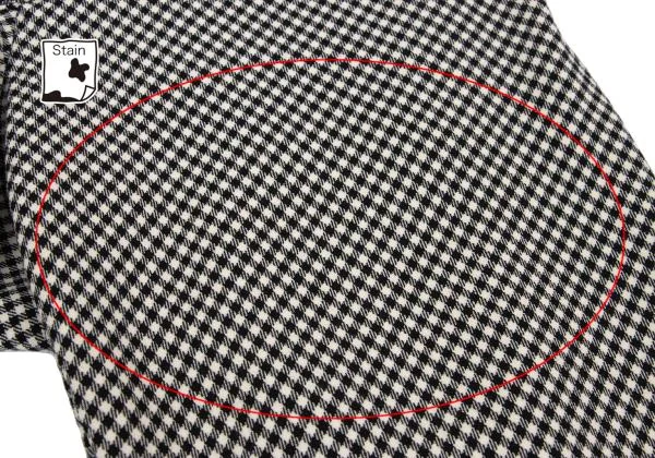 ISSEY MIYAKE Wool Half Wrap Switching Stretch Check Pants K-155509_009