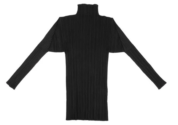 PLEATS PLEASE Pleated Turtleneck T Shirt K-155521_002