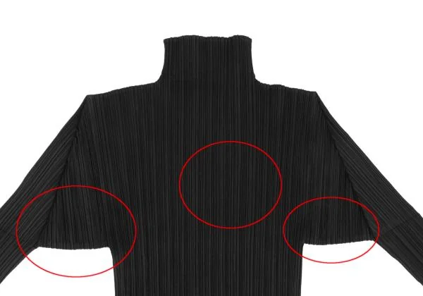 PLEATS PLEASE Pleated Turtleneck T Shirt K-155521_003
