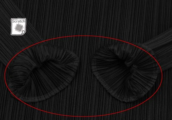 PLEATS PLEASE Pleated Turtleneck T Shirt K-155521_010