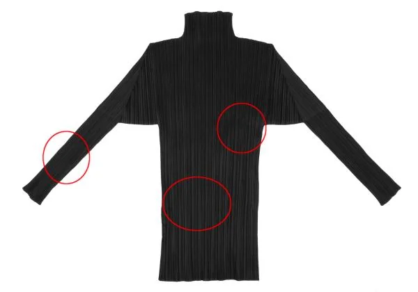 PLEATS PLEASE Pleated Turtleneck T Shirt K-155521_013