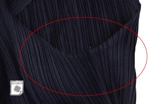 PLEATS PLEASE Pleated Side Slit Long Dress K-155522_005