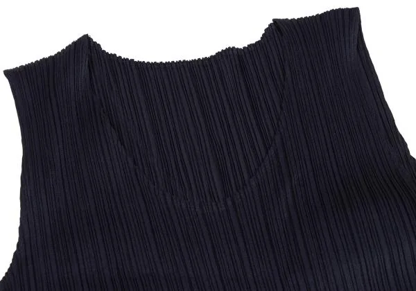PLEATS PLEASE Pleated Side Slit Long Dress K-155522_006