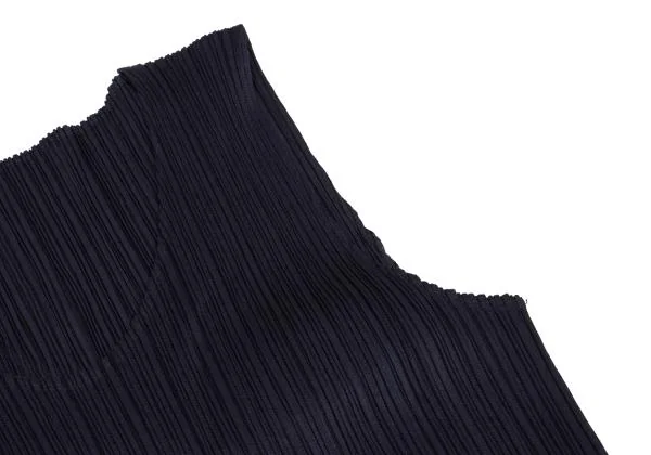 PLEATS PLEASE Pleated Side Slit Long Dress K-155522_007