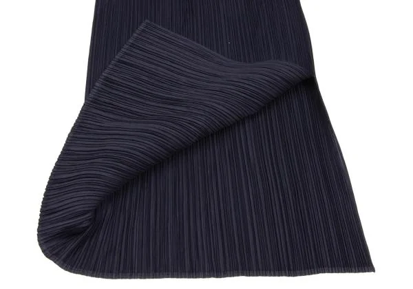 PLEATS PLEASE Pleated Side Slit Long Dress K-155522_009