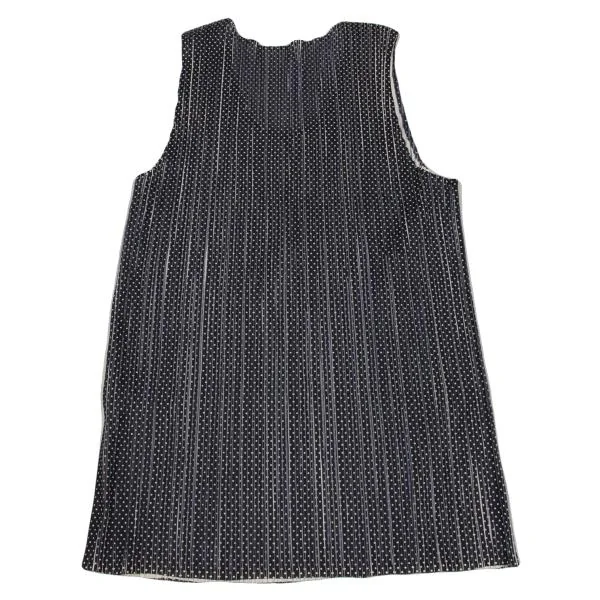 PLEATS PLEASE Pleated Pin Dot Tank Top K-155524_008