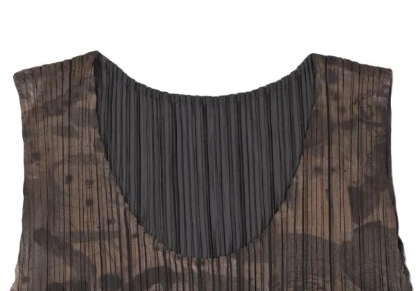 PLEATS PLEASE Pleats Foil Printed Tank Top K-155525_004