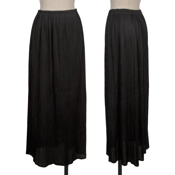 PLEATS PLEASE Pleated Long Skirt Black 4 K-155527_001