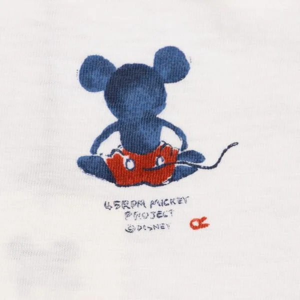 45rpm×DISNEY コットンバックミッキーマウスプリントTシャツ オフ4 K-155536_002