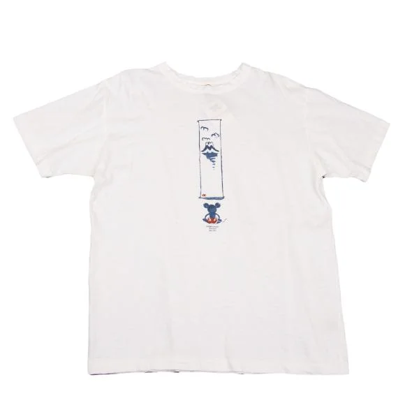 45rpm×DISNEY コットンフロント掛け軸ミッキーマウスプリントTシャツ オフ4 K-155537_001