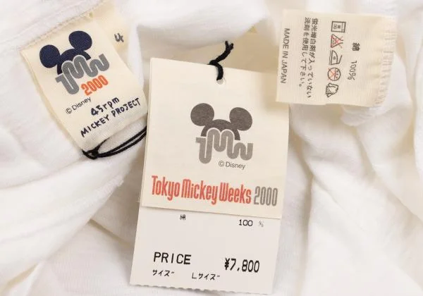 45rpm×DISNEY コットンフロント掛け軸ミッキーマウスプリントTシャツ オフ4 K-155537_012