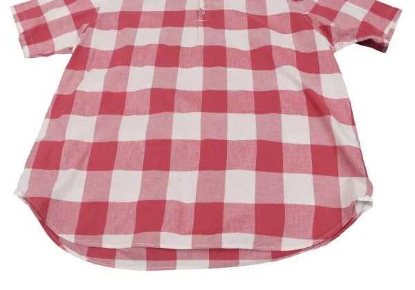 45rpm& Cotton Check Half Button Pullover Shirt K-155558_008