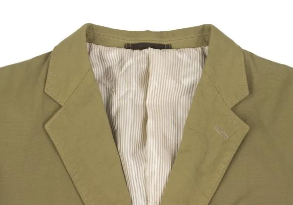 コムデギャルソン オムCOMME des GARCONS HOMME 染め裏ストライプ袖切替デザインジャケット ベージュXS K-155593_003