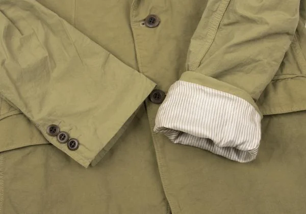 コムデギャルソン オムCOMME des GARCONS HOMME 染め裏ストライプ袖切替デザインジャケット ベージュXS K-155593_008