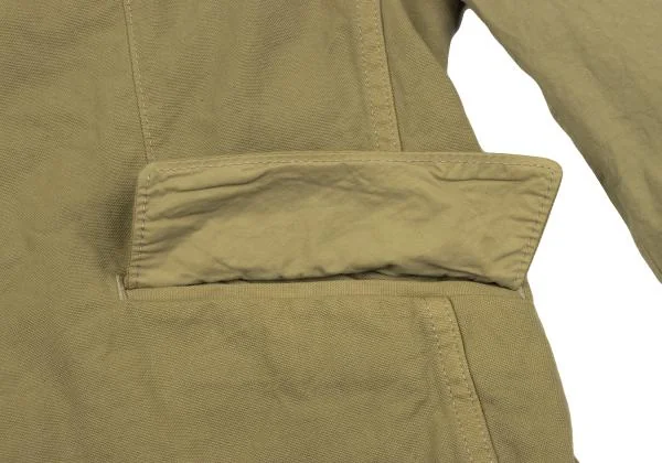 コムデギャルソン オムCOMME des GARCONS HOMME 染め裏ストライプ袖切替デザインジャケット ベージュXS K-155593_010