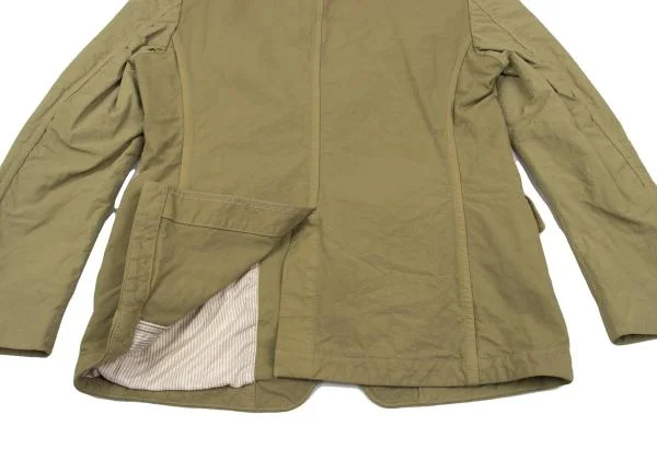 コムデギャルソン オムCOMME des GARCONS HOMME 染め裏ストライプ袖切替デザインジャケット ベージュXS K-155593_013