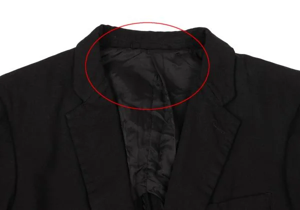 コムデギャルソン オムCOMME des GARCONS HOMME 製品染めストライプ切替デザインジャケット 黒XS K-155598_003