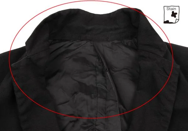 コムデギャルソン オムCOMME des GARCONS HOMME 製品染めストライプ切替デザインジャケット 黒XS K-155598_004