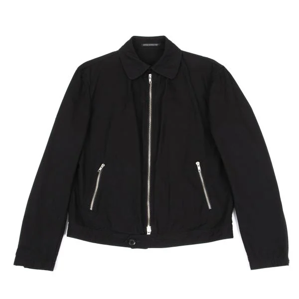Yohji Yamamoto POUR HOMME Cotton Zip Design Jacket Black 2 K-155604_001