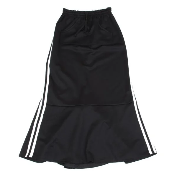 ジュンヤワタナベコムデギャルソンJUNYA WATANABE COMME des GARCONS サイドラインジャージスカート 黒ベージュM位 K-155718_002