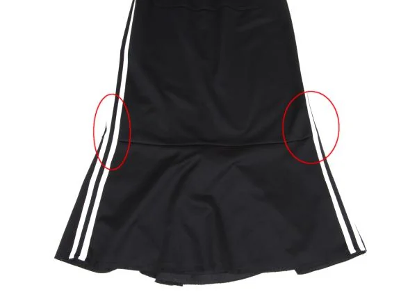 ジュンヤワタナベコムデギャルソンJUNYA WATANABE COMME des GARCONS サイドラインジャージスカート 黒ベージュM位 K-155718_008